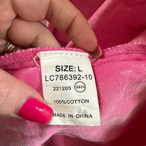 Sleeveless Pink Button-Up Dress - Picture 3 of 3